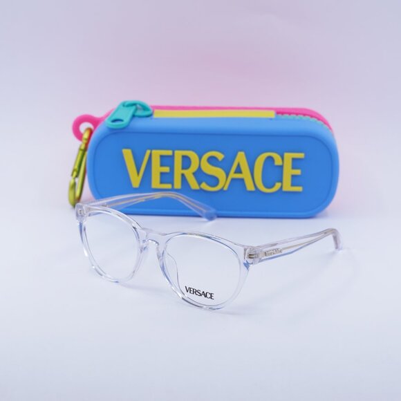 Versace Kids VK3321U 148 Cat Eye Eyeglasses 48mm - Crystal - Picture 8 of 11